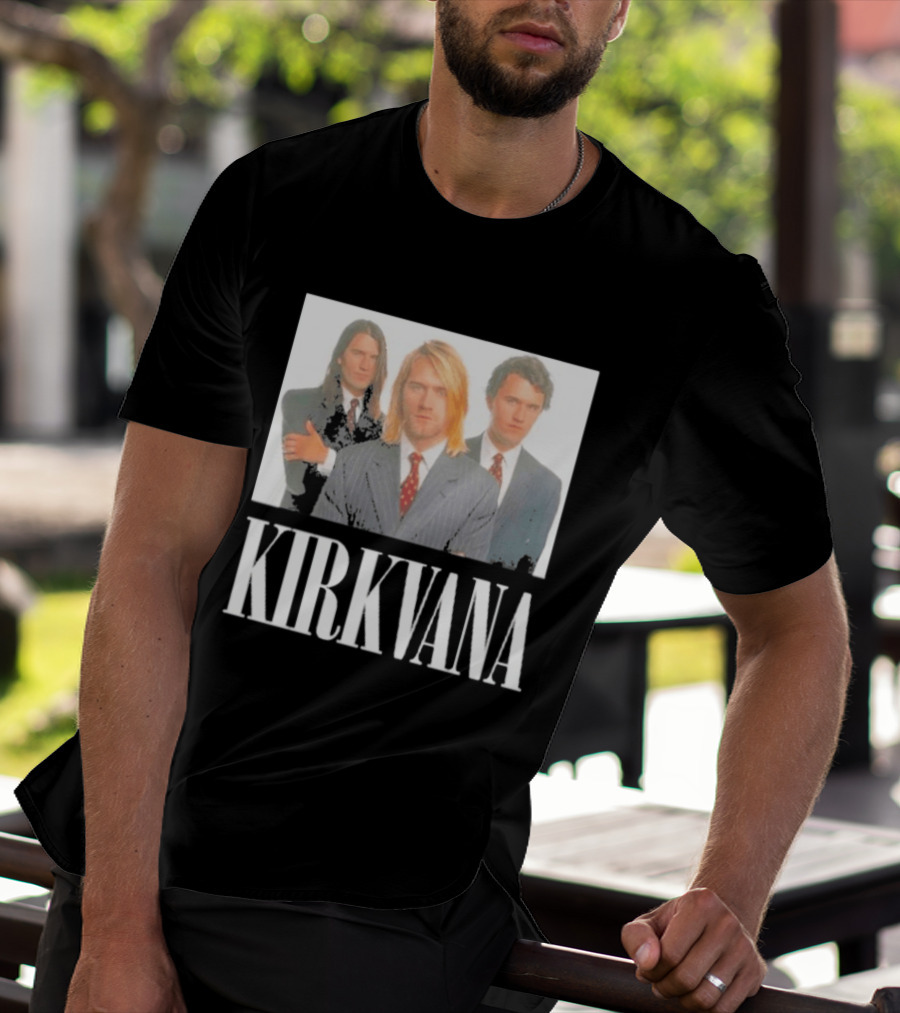 Kirkvana Nirvana Kurt Cobain Dave Grohl Suit T-Shirt