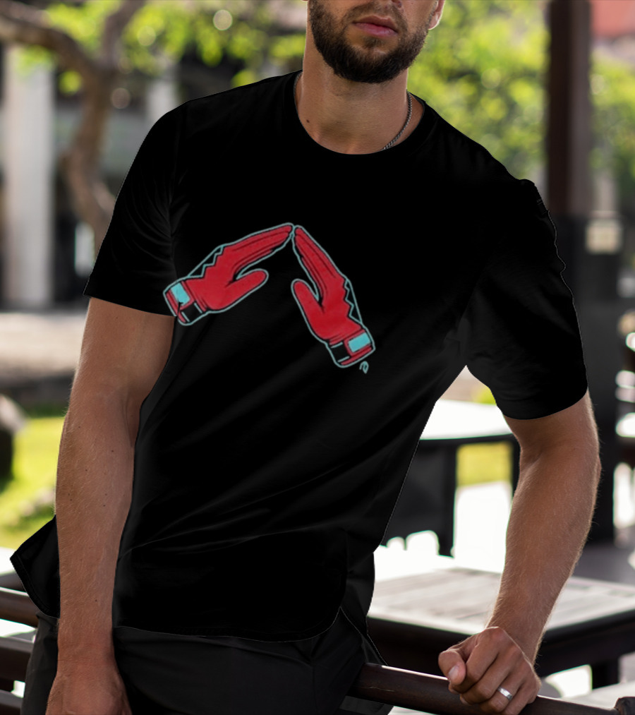 Arizona Diamondbacks Red Glove Gesture T-Shirt