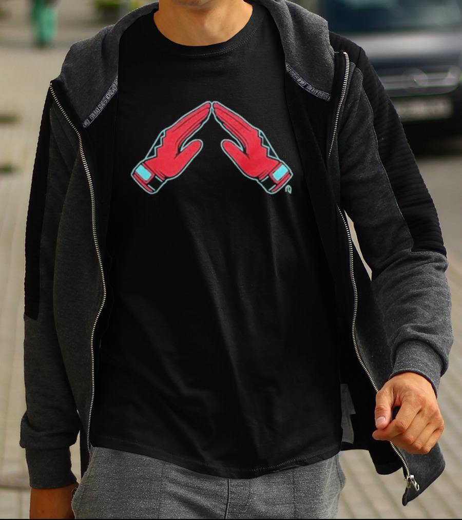 Arizona Diamondbacks Red Glove Gesture T-Shirt