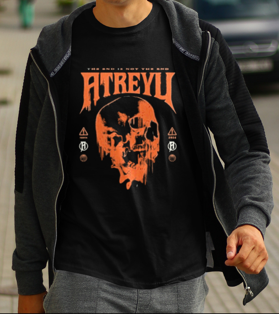 Atreyu Melting Skull The End Is Not The End T-Shirt