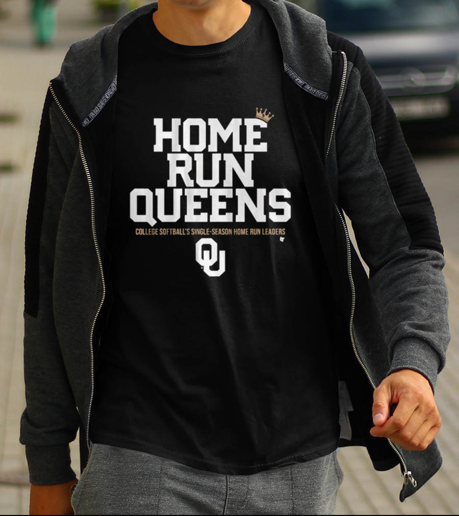 Oklahoma Home Run Queens College Softball Single Season Leaders OU T-Shirt