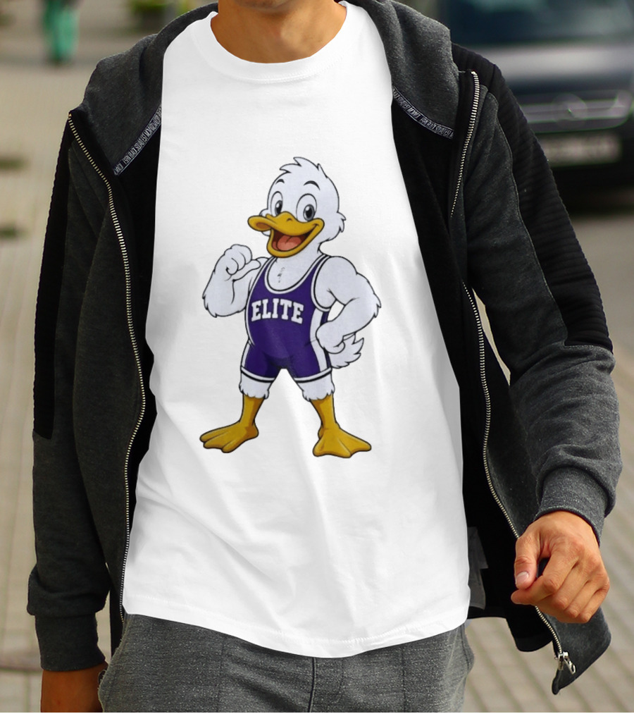 Elite Wrestling Duck Cartoon T-Shirt
