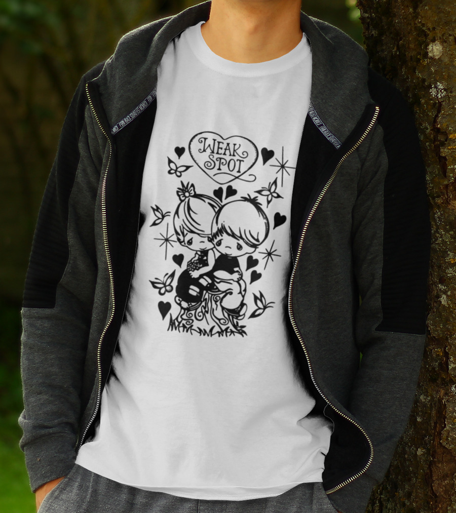 2026 I Love Weak Spot Heart Butterfly Stars T-Shirt