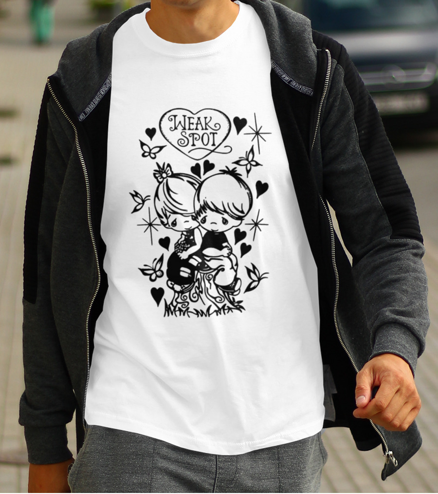 2026 I Love Weak Spot Heart Butterfly Stars T-Shirt