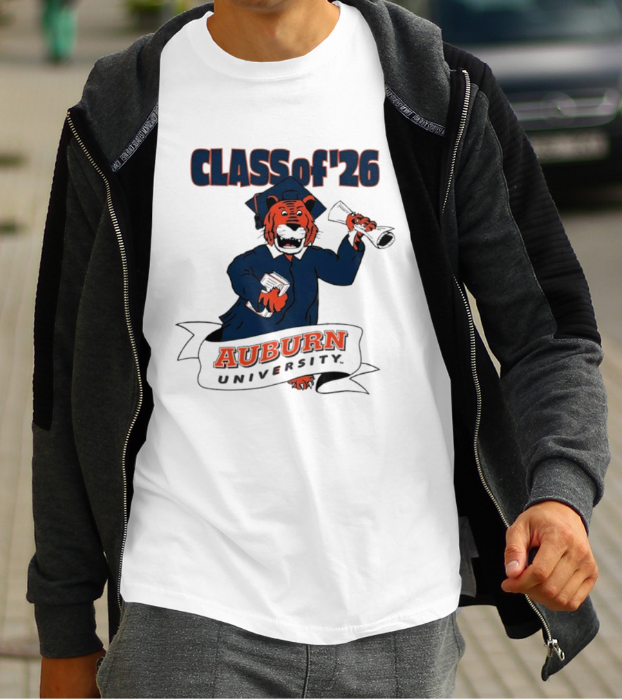 Auburn University Class Of 2026 Tiger Graduation T-Shirt
