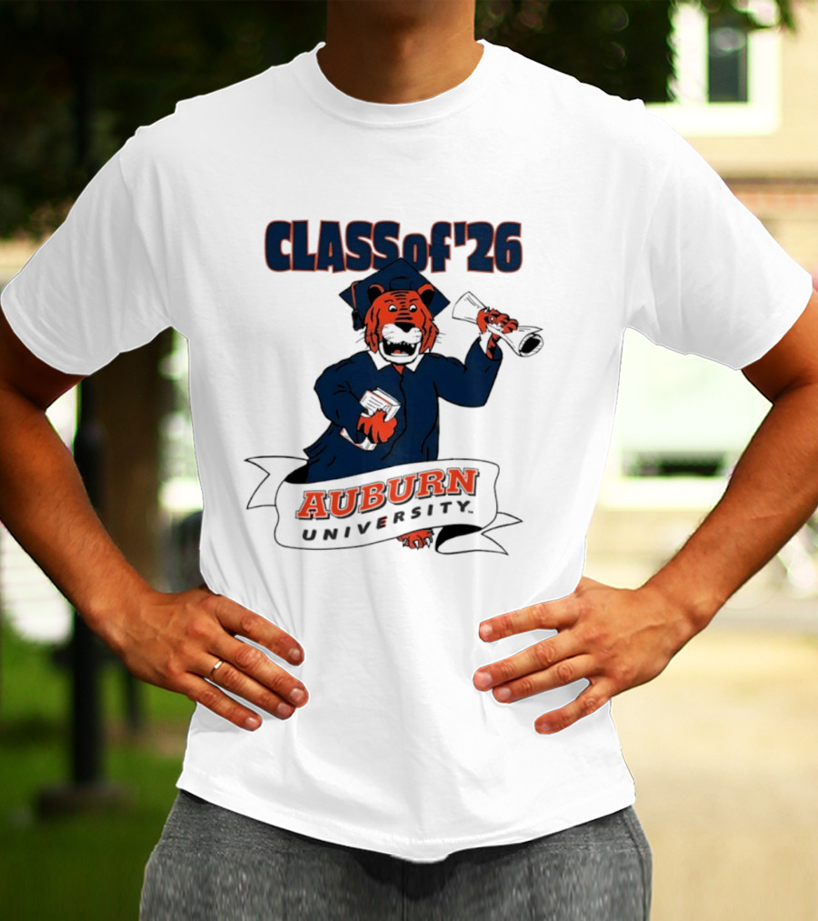 Auburn University Class Of 2026 Tiger Graduation T-Shirt