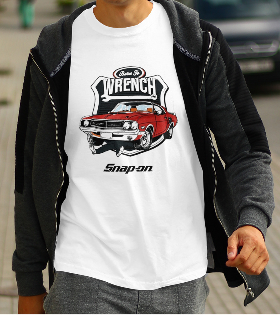 Born To Wrench Snap On Classic Muscle Car Maintenance T-Shirt