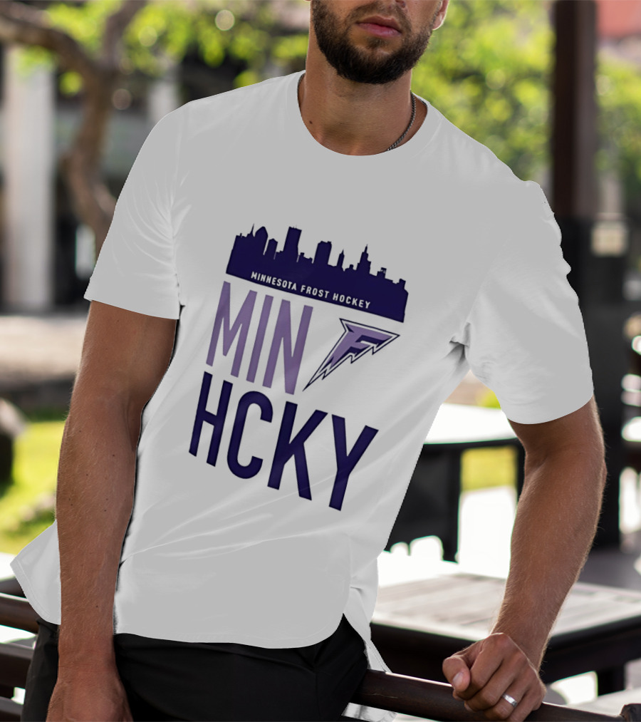 Minnesota Frost Hockey Skyline MVP MIN HCKY F T-Shirt