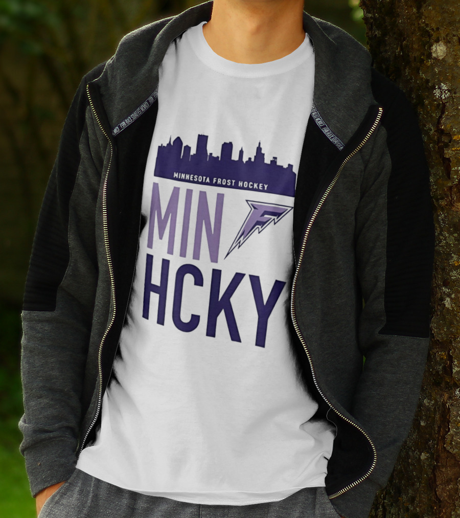 Minnesota Frost Hockey Skyline MVP MIN HCKY F T-Shirt