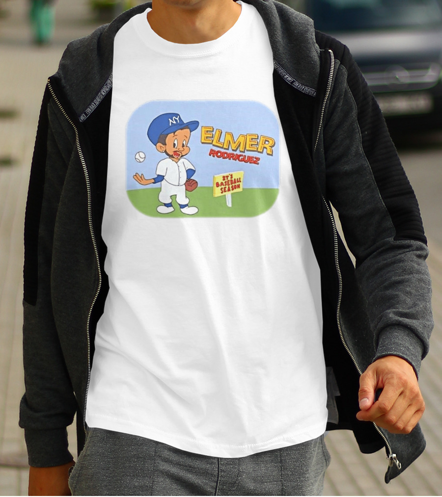 Elmer Rodriguez NY It's Baseball Season Yankees T-Shirt