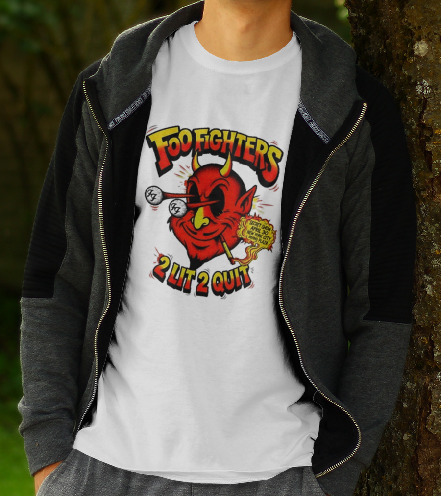 Foo Fighters Secret Show New York City Irving Plaza 2 Lit 2 Quit 2026 T-Shirt