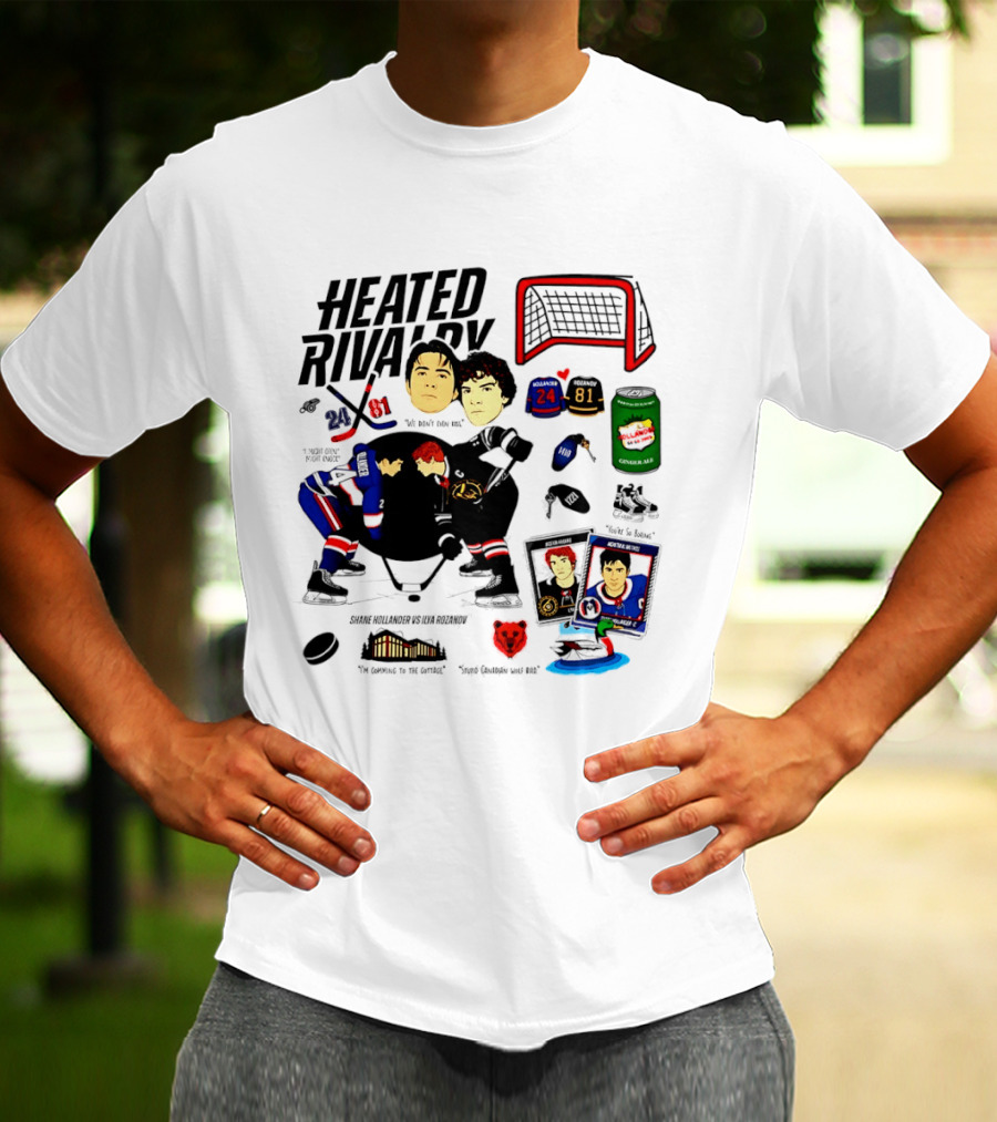 Heated Rivalry 24 Vs 81 Shane Hollander Ilya Rozanov Hockey Showdown Iconic Duel T-Shirt