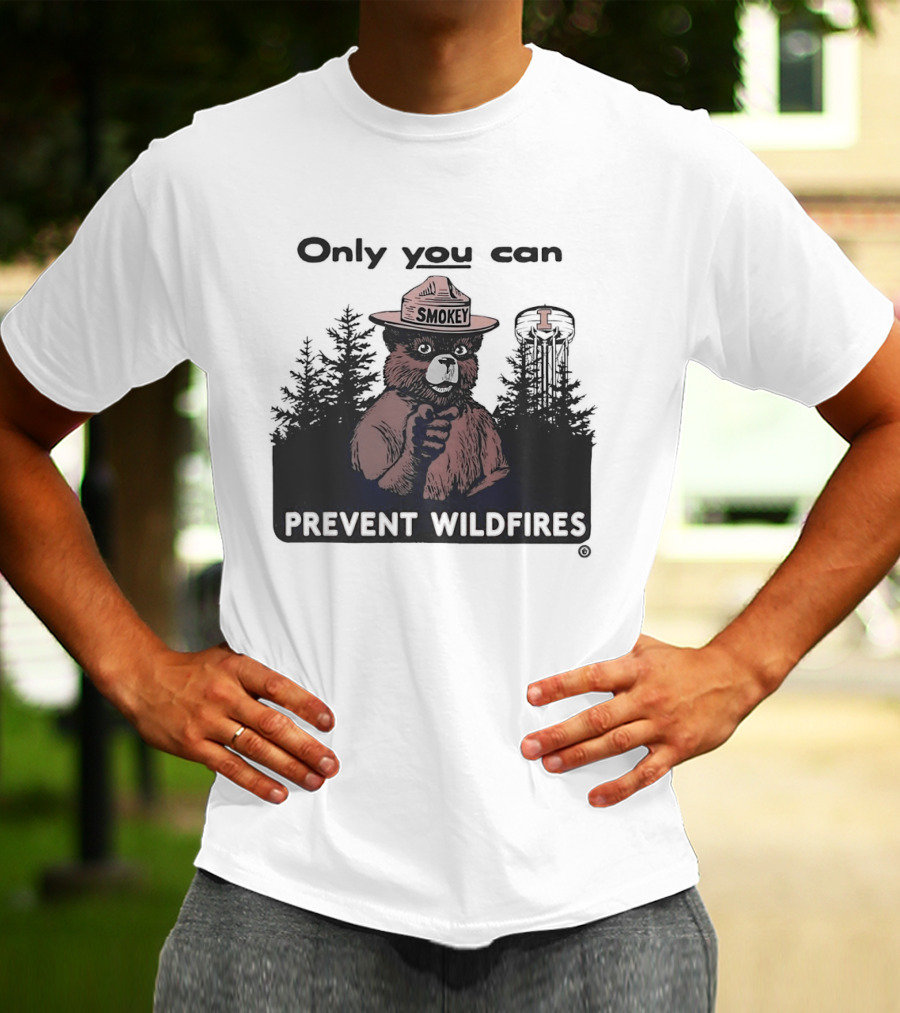 Smokey Bear Idaho Vandals Only You Can Prevent Wildfires T-Shirt