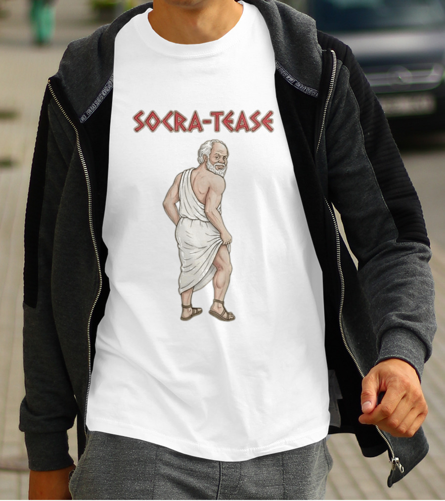 Socrates Tease Philosopher Humor Classic Greek T-Shirt