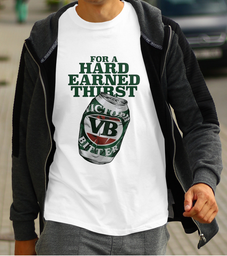 Victoria Bitter VB Can For A Hard Earned Thirst T-Shirt
