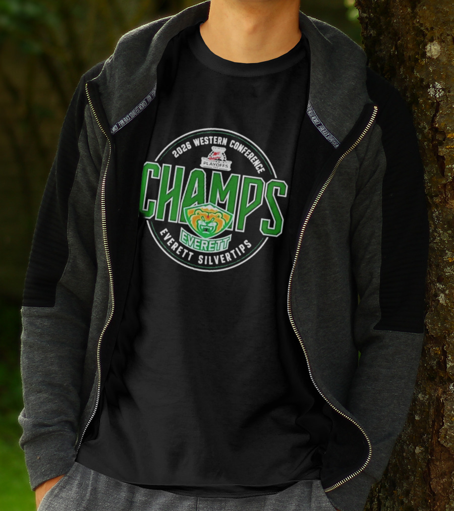 2026 Western Conference Champs Everett Silvertips T-Shirt