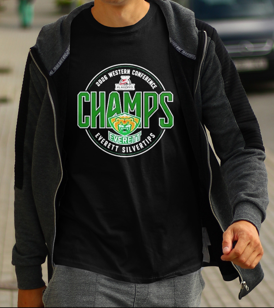 2026 Western Conference Champs Everett Silvertips T-Shirt