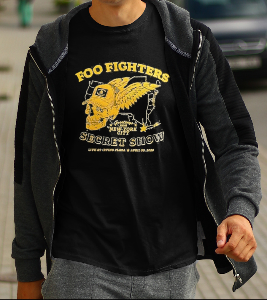 Foo Fighters Secret Show New York City Live At Irving Plaza April 30 2026 T-Shirt
