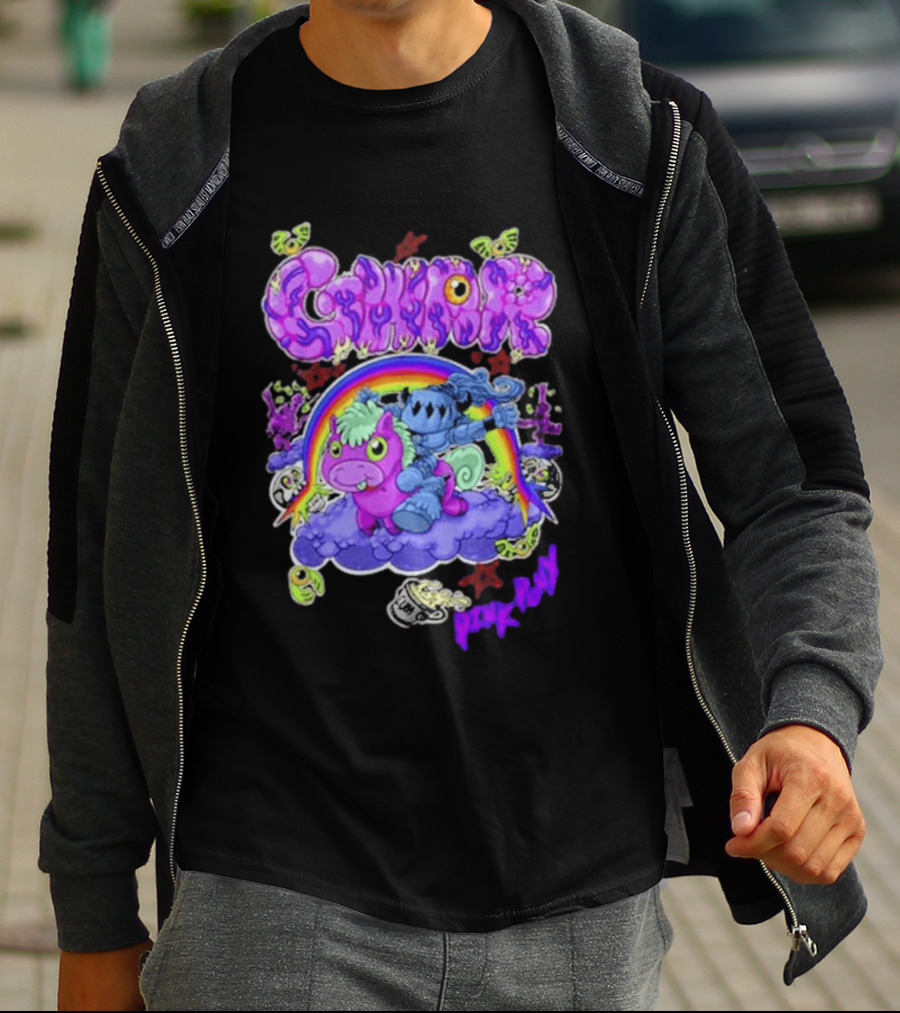 Gwar Pink Pony Club Rainbow Fantasy Adventure T-Shirt