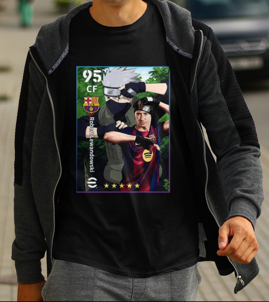 EFootball 2026 Card Lewandowski Kakashi Barcelona FCB Crossover 95 CF T-Shirt