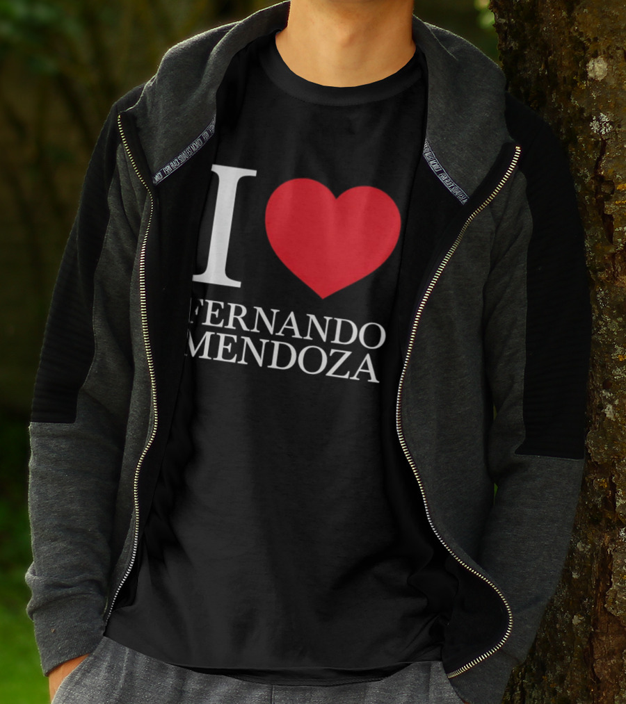 I Love Fernando Mendoza Raiders Football Fan Gear T-Shirt