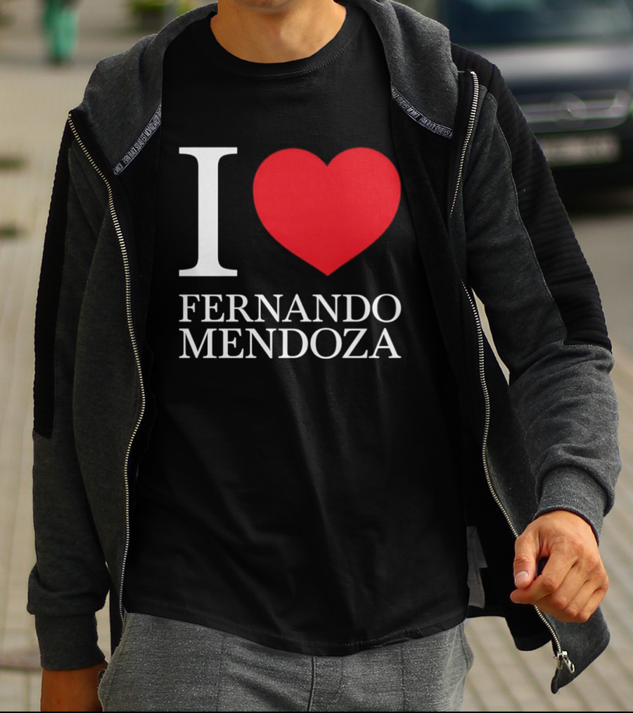 I Love Fernando Mendoza Raiders Football Fan Gear T-Shirt
