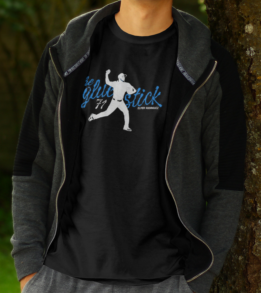 Elmer Rodriguez The Glue Stick 71 New York Yankees T-Shirt