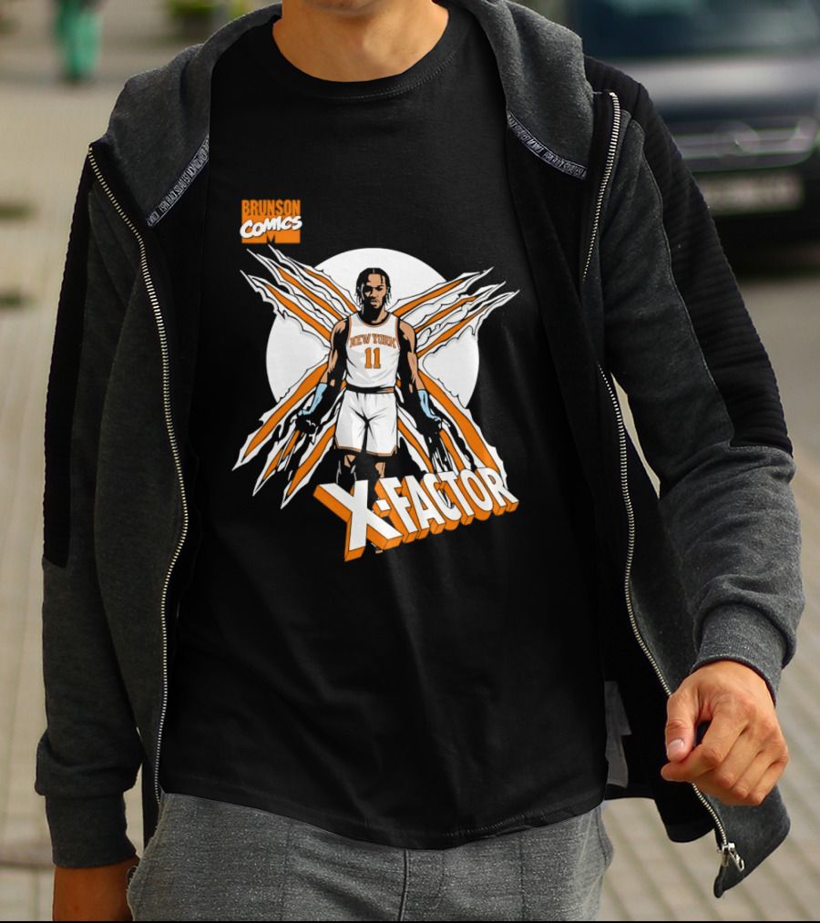 Jalen Brunson X Factor New York Knicks Comics NBA T-Shirt
