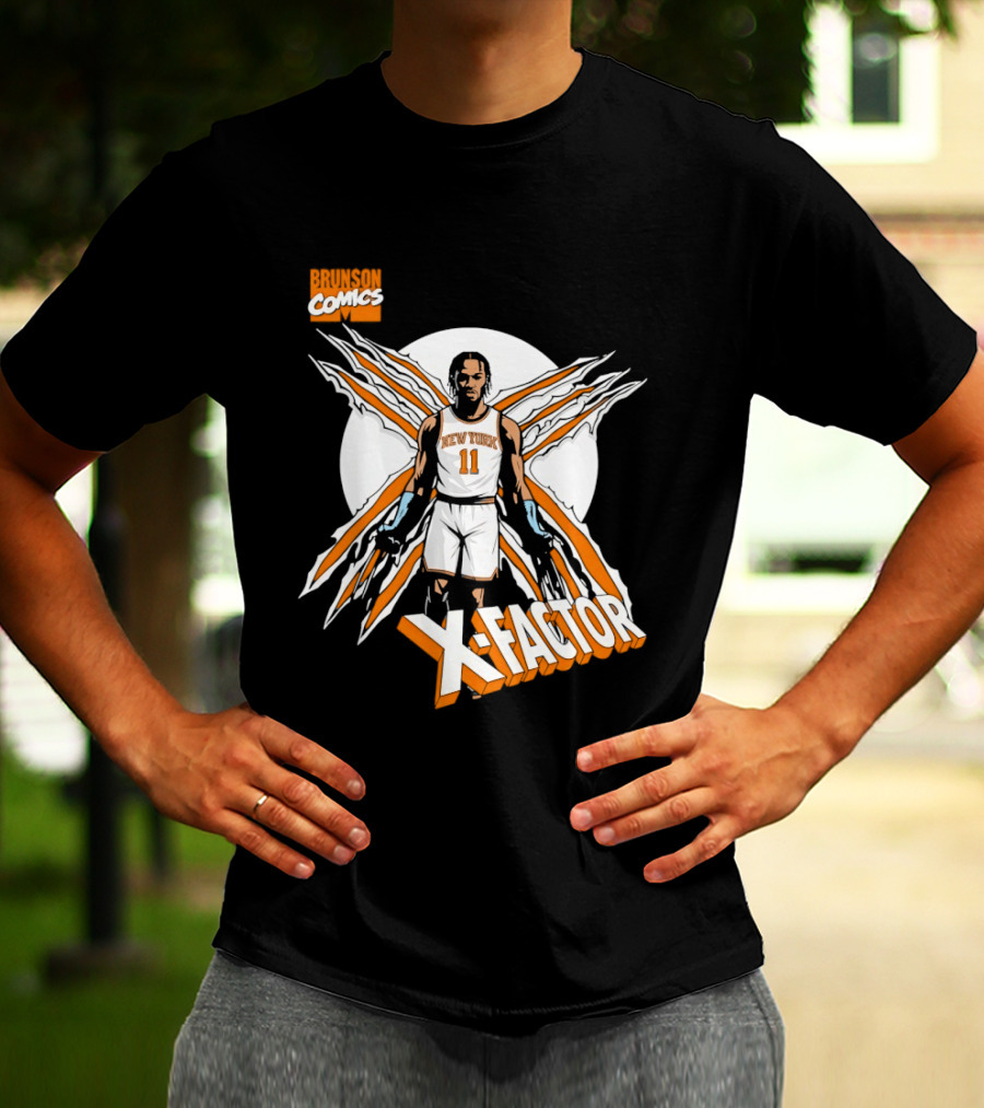 Jalen Brunson X Factor New York Knicks Comics NBA T-Shirt