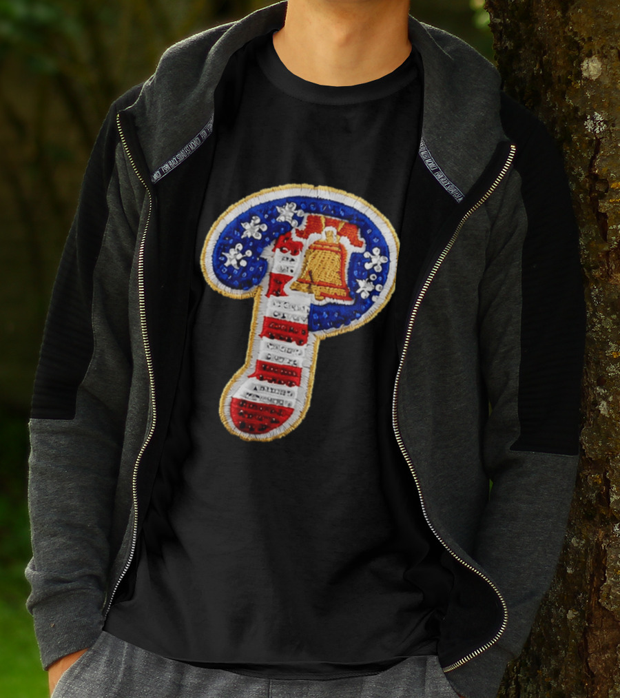 Philadelphia Bell Embroidered P American Flag Snapback Hat Kelly Oubre Jr T-Shirt