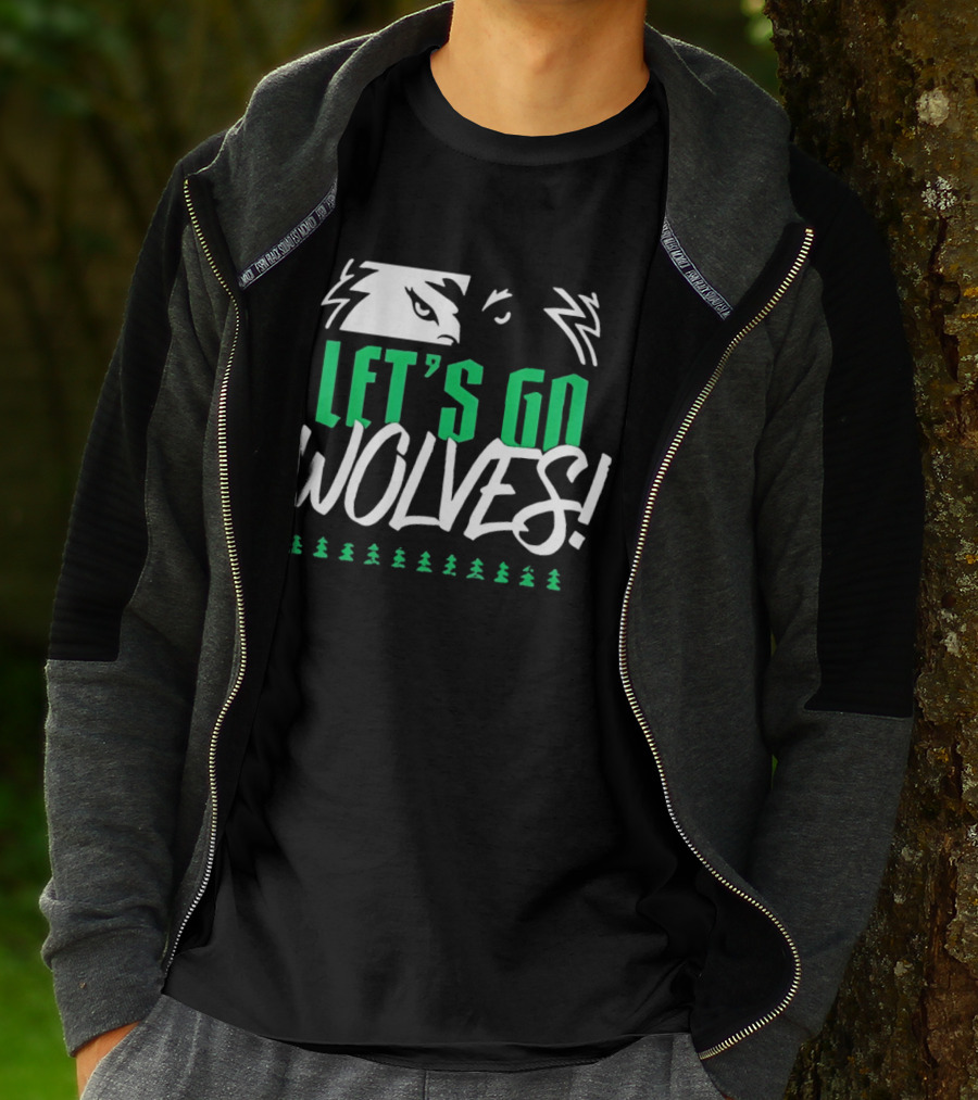 Let's Go Wolves Minnesota Timberwolves Basketball Team Excitement T-Shirt