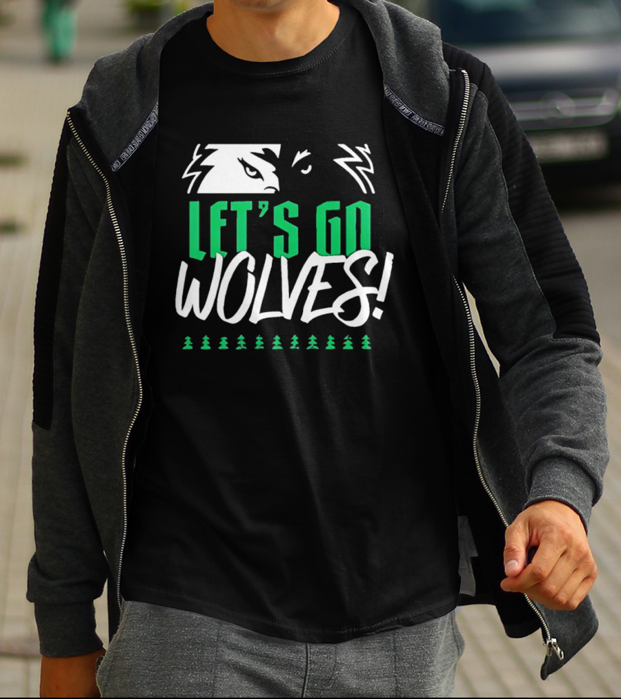 Let's Go Wolves Minnesota Timberwolves Basketball Team Excitement T-Shirt