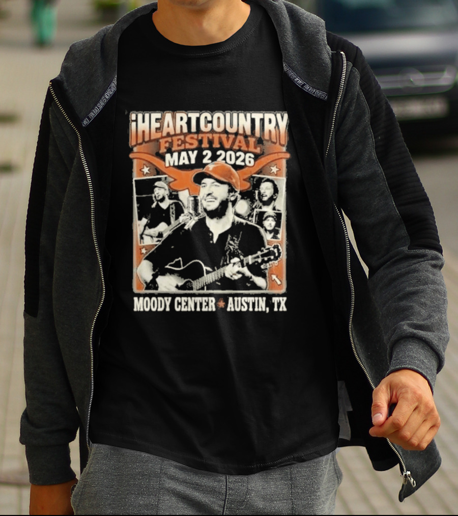 Luke Bryan IHeartCountry Festival May 2 2026 Moody Center Austin TX Texas Longhorns NCAA Collaboration T-Shirt