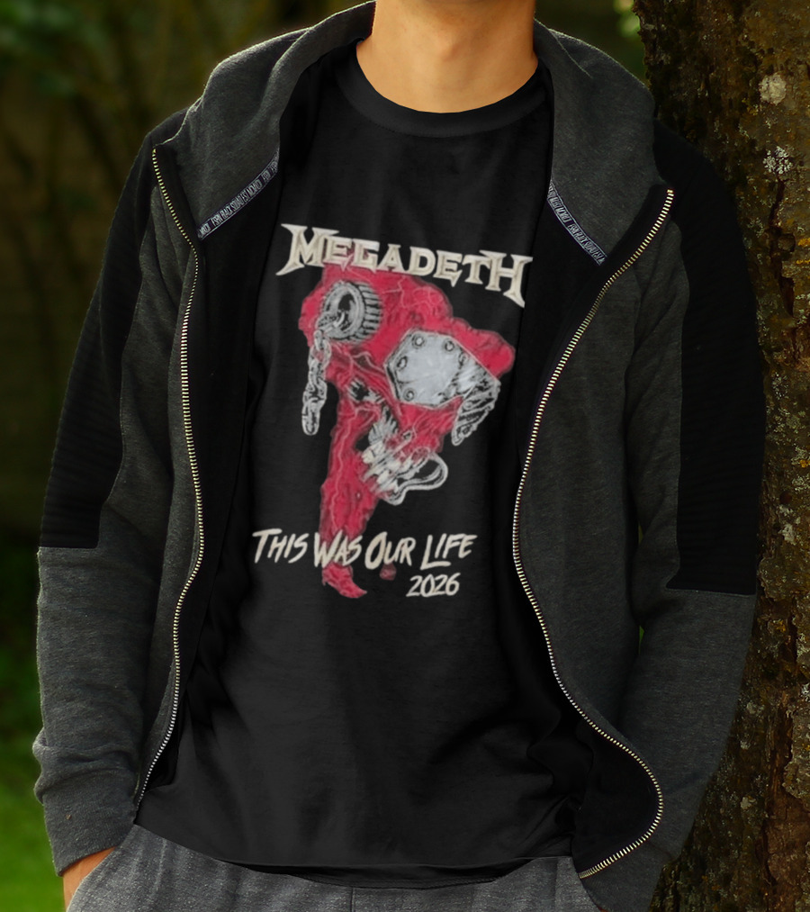 Megadeth This Was Our Life 2026 Latin America Tour Tecnopolis Buenos Aires April 30 T-Shirt