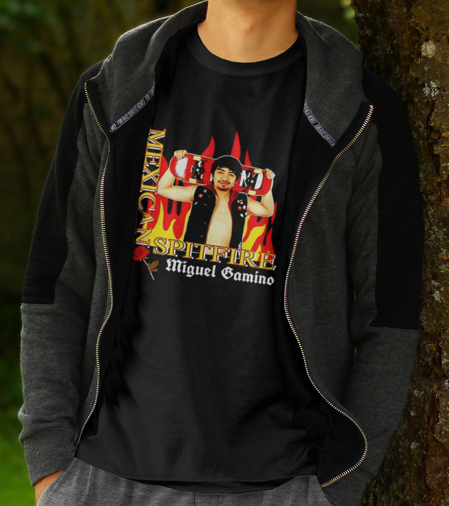 Mexican Spitfire Miguel Gamino Skateboard Fire Rose Vest T-Shirt