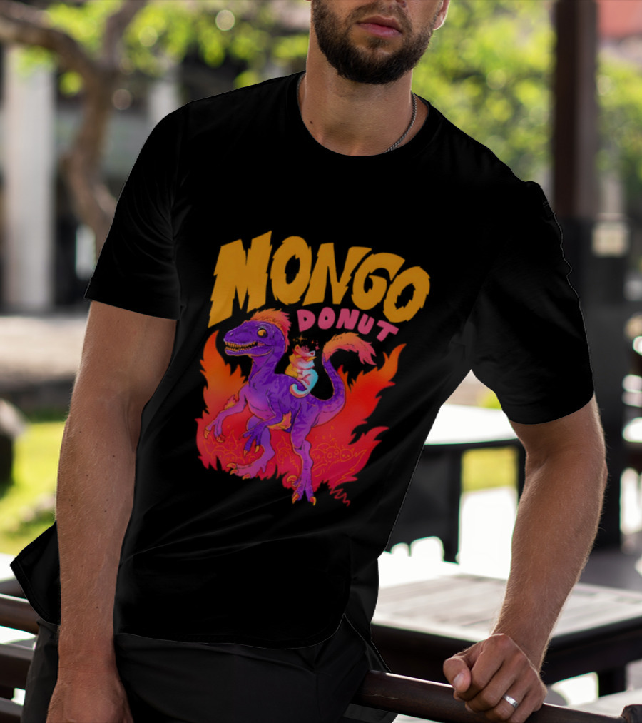 Mongo Donut Dungeon Crawler Carl Dinosaur T-Shirt