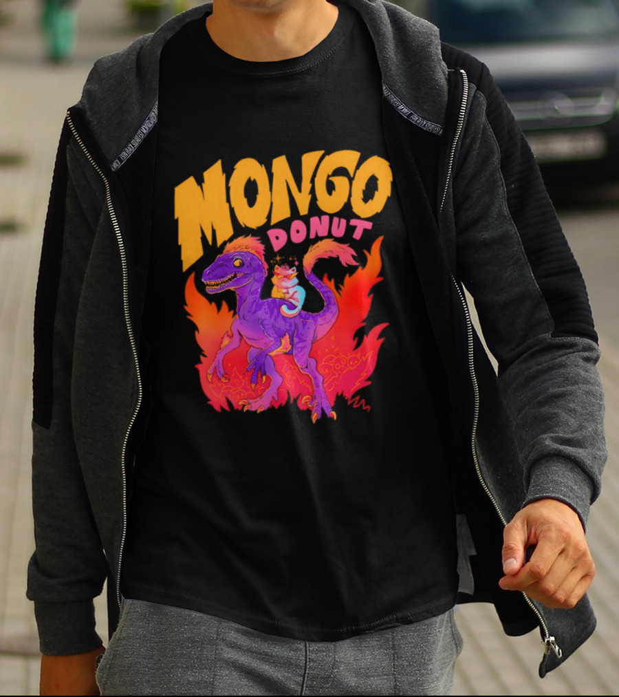 Mongo Donut Dungeon Crawler Carl Dinosaur T-Shirt