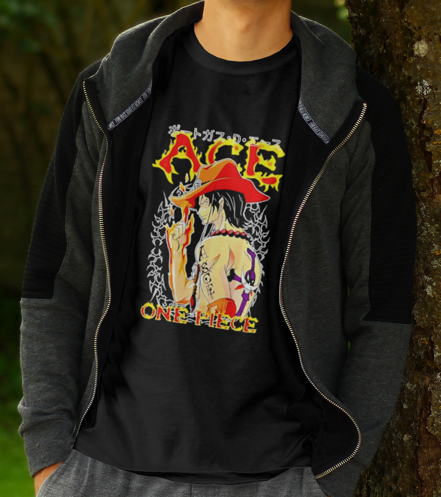 Portgas D. Ace One Piece Anime Flame T-Shirt