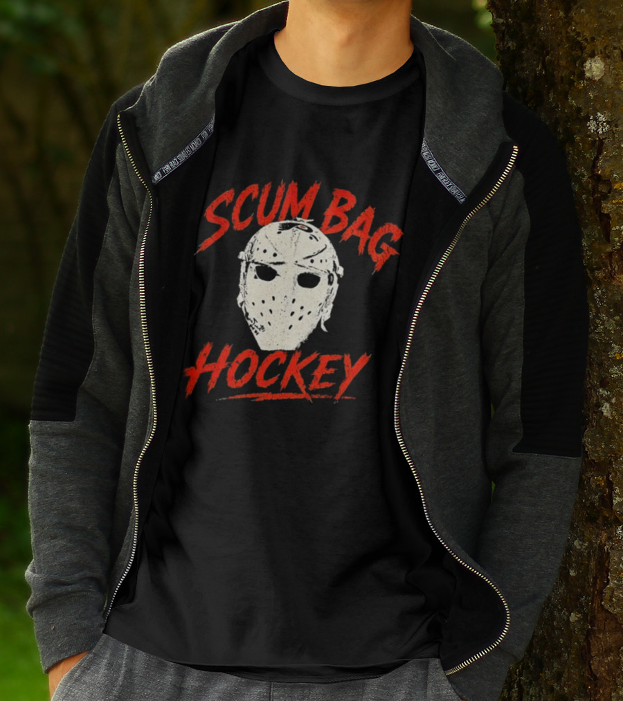 Philadelphia Flyers Scum Bag Hockey Mask T-Shirt