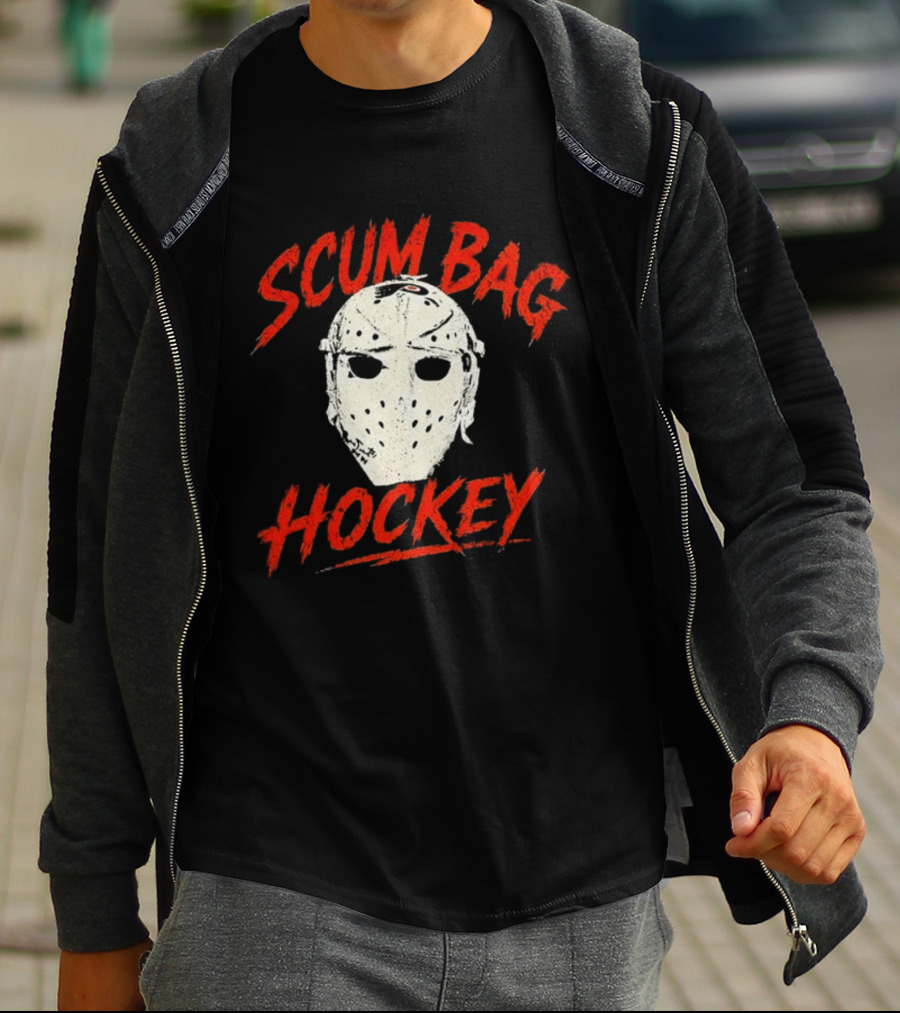 Philadelphia Flyers Scum Bag Hockey Mask T-Shirt
