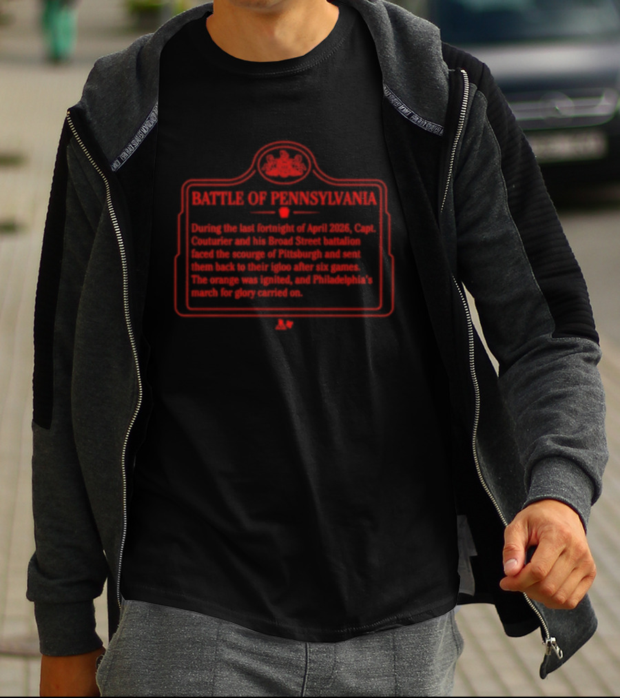 Philadelphia Flyers Battle Of Pennsylvania Hockey Rivalry Since 1967 T-Shirt