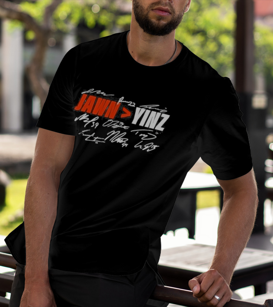 Philadelphia Jawn Greater Than Yinz Signatures T-Shirt