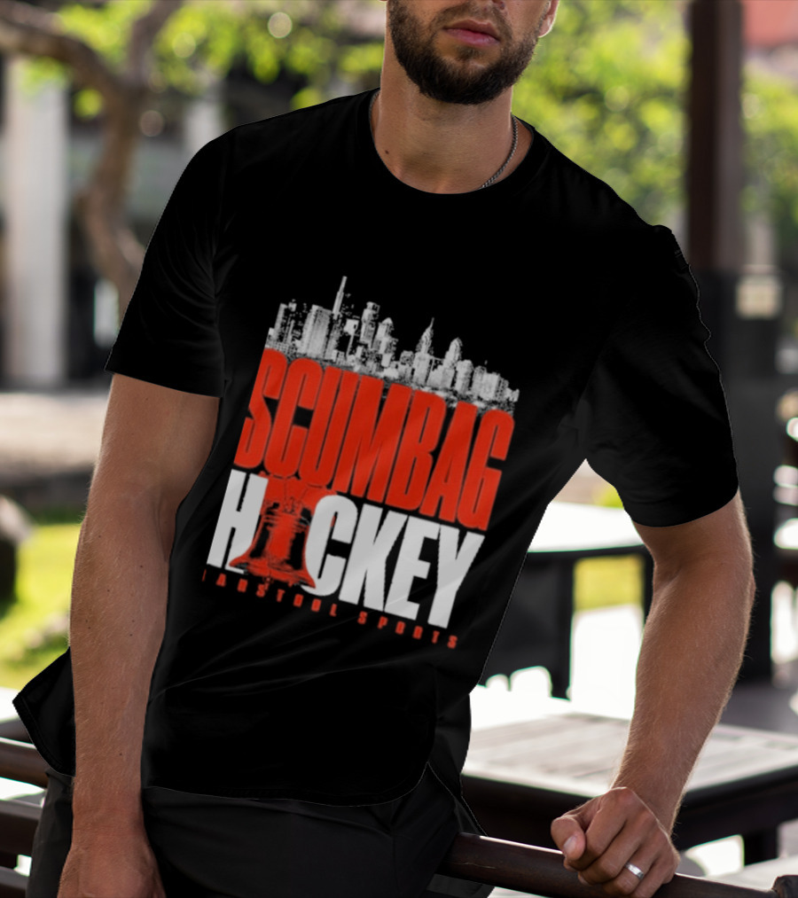 Barstool Sports Scumbag Hockey City Skyline T-Shirt