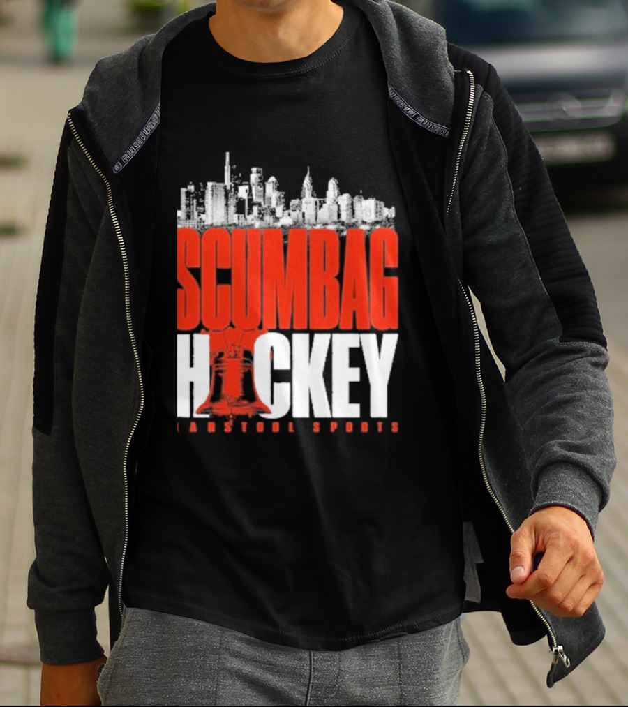 Barstool Sports Scumbag Hockey City Skyline T-Shirt