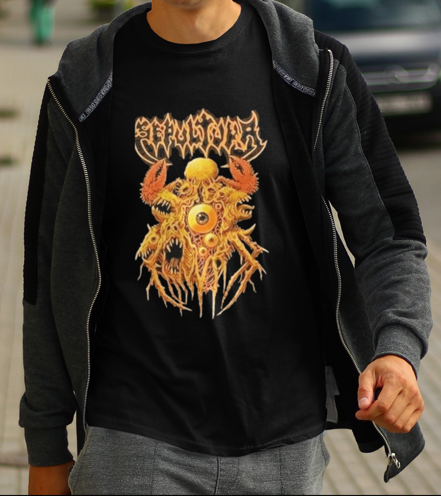 Sepultura Celebrating Life Through Death Tour 2026 Wellmont Theater Montclair NJ April 29 Monster T-Shirt