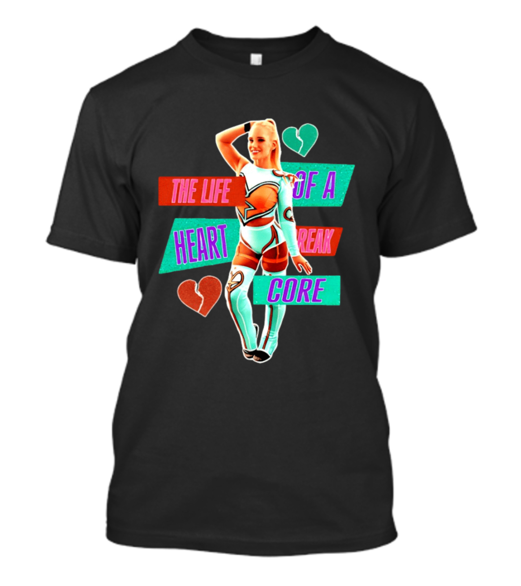 The Life Of A Heartbreak Core Cheerleader Hearts T-Shirt