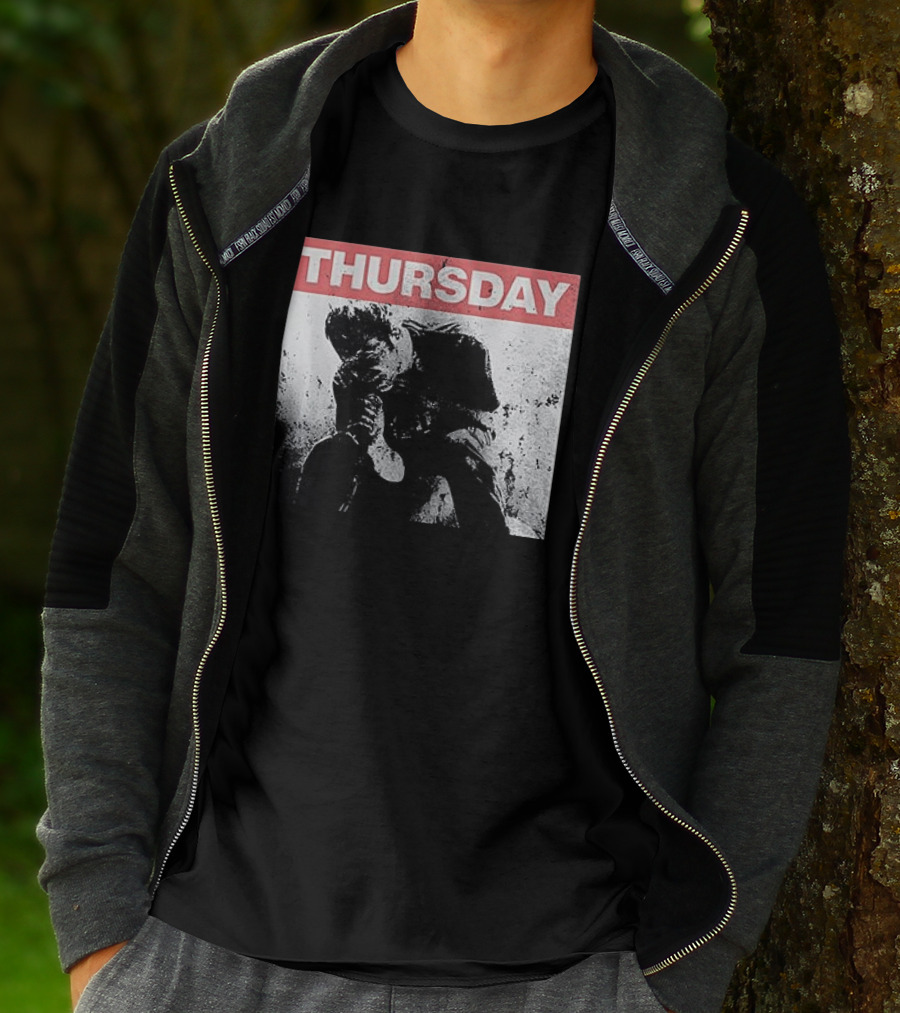 Thursday Sitting Alone In The Dark Of The Stadium Grunge T-Shirt