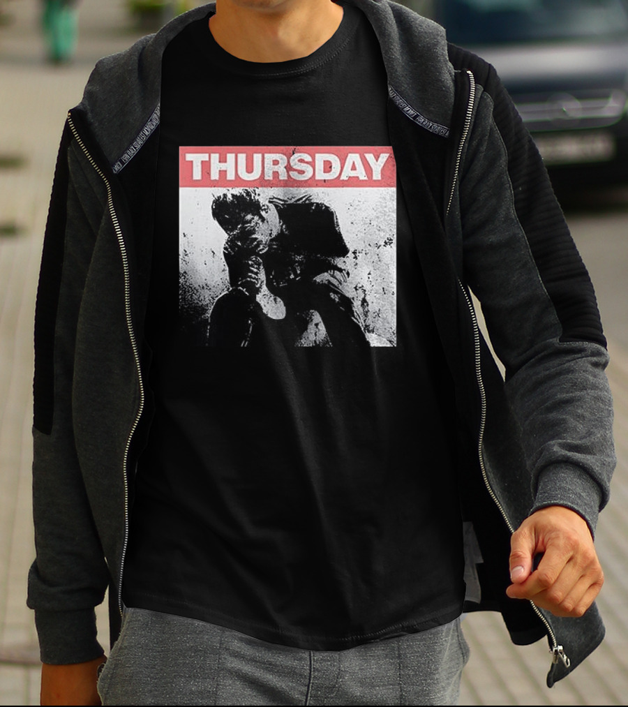 Thursday Sitting Alone In The Dark Of The Stadium Grunge T-Shirt