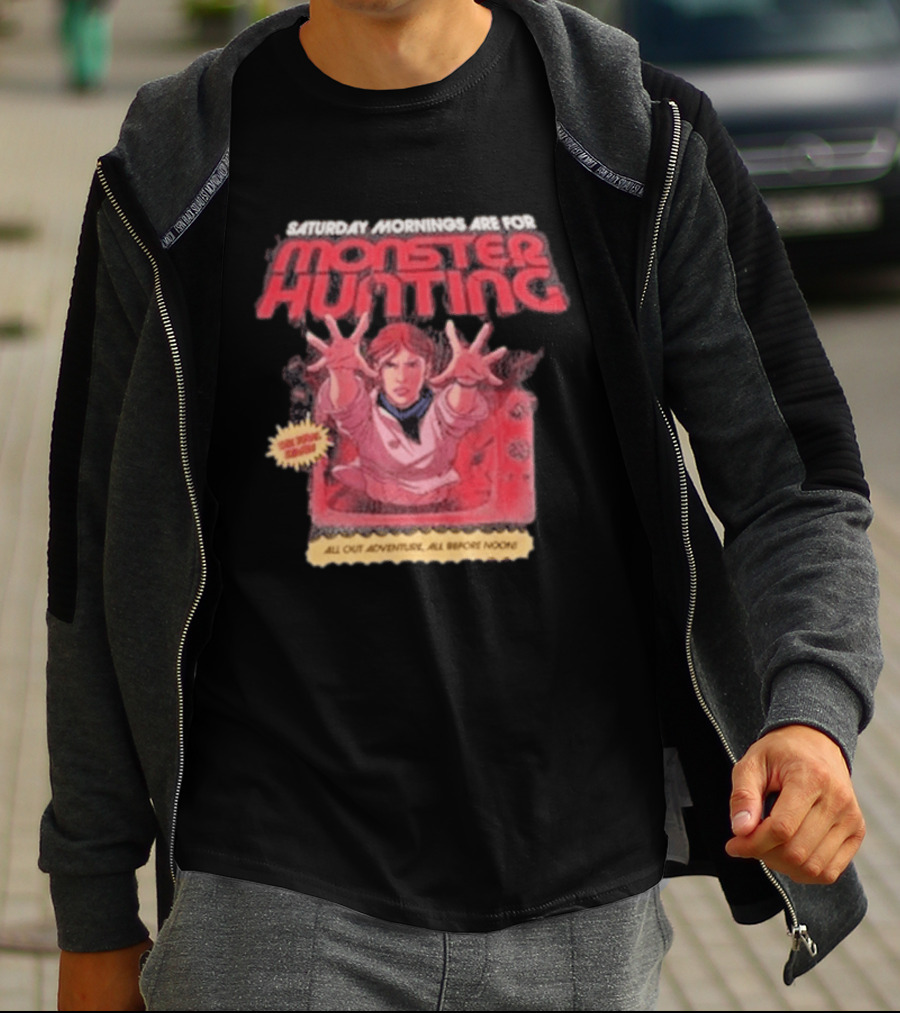 Saturday Mornings Are For Monster Hunting Vatokyo All Out Adventure All Broke None T-Shirt
