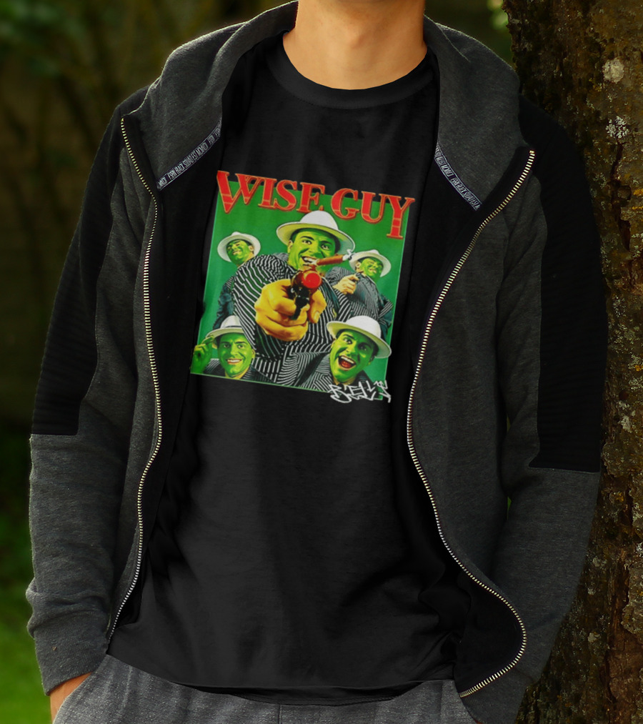 Wise Guy Billy Marchiafava Bold Green Suit And Hat Multiple Faces T-Shirt